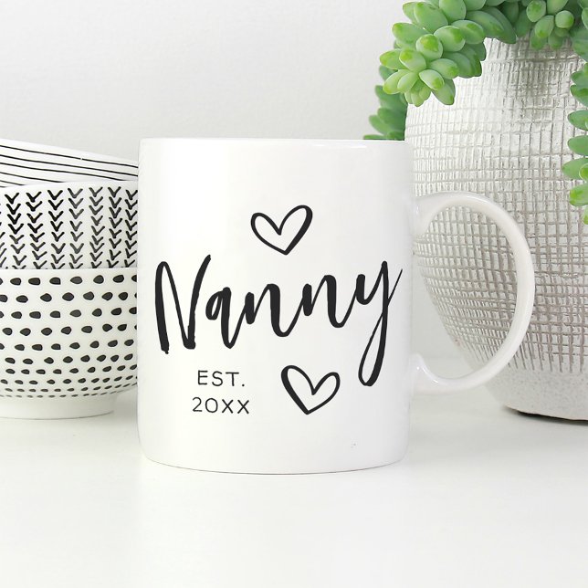 Nanny Year Established Grandma Coffee Mug (Creator Uploaded)