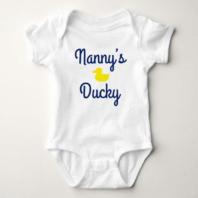 Nanny's Ducky Baby Bodysuit (Front)