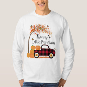 Nanny's Little Pumpkins Red Truck Autumn T-Shirt