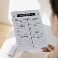 Nanny's Notes Babysitter Notes Daycare Sheets