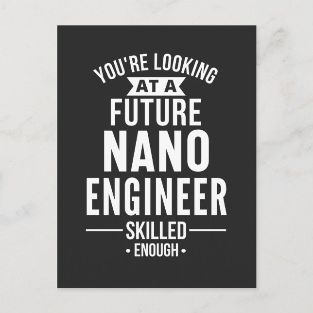 NANO engineer gift Holiday Postcard (Front)
