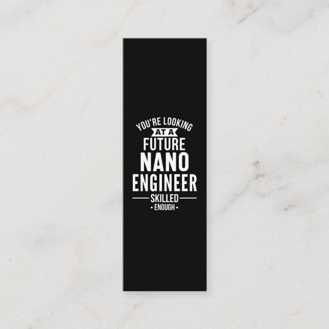 NANO engineer gift Loyalty Card (Front)