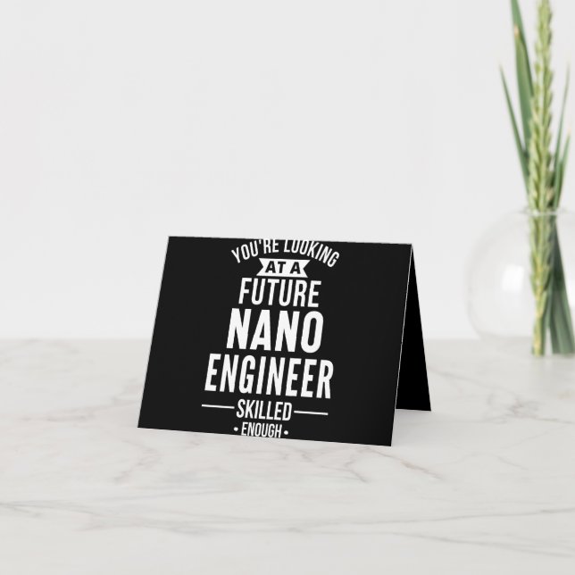 NANO engineer gift Note Card (Front)