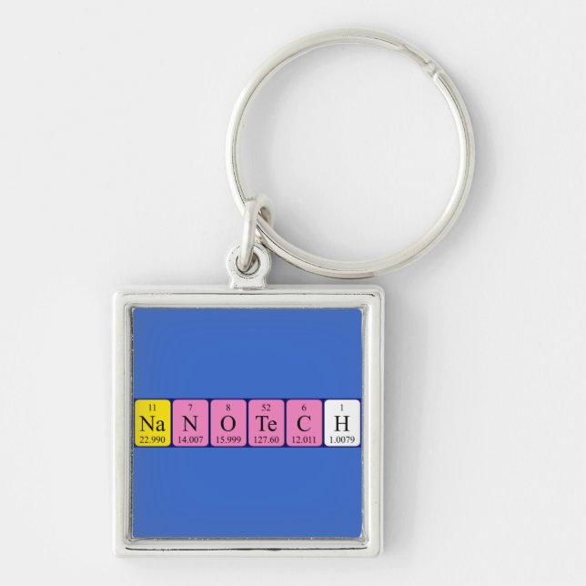 Nanotech periodic table name keyring (Front)