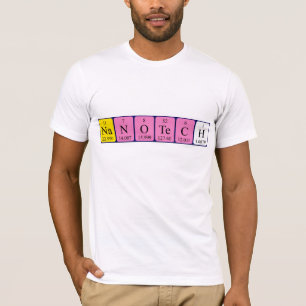 Nanotech periodic table name shirt