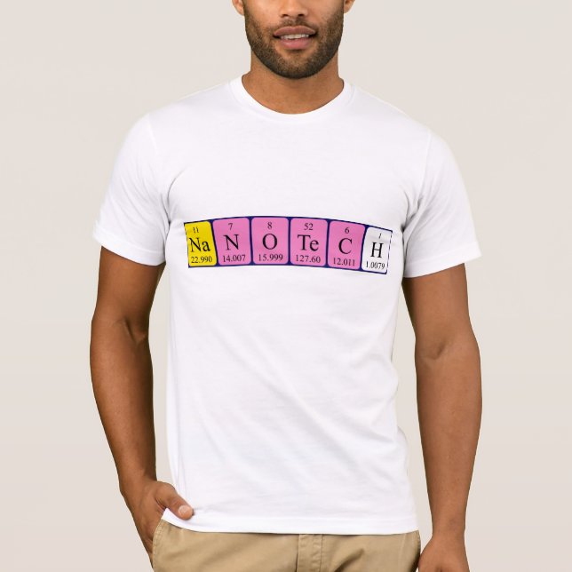 Nanotech periodic table name shirt (Front)