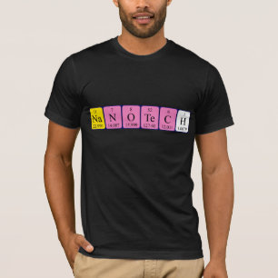 Nanotech periodic table name shirt