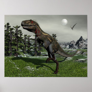 Nanotyrannus dinosaur - 3D render Poster