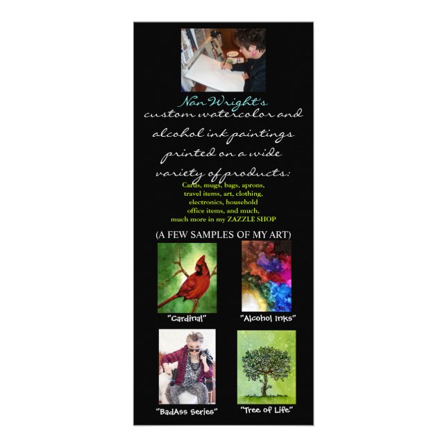 Nan's brochure Rack card (Front)