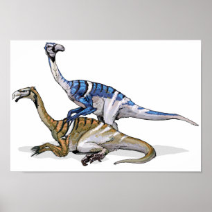 Nanshiungosaurus - Cretaceous Dinosaur Portfolio Poster