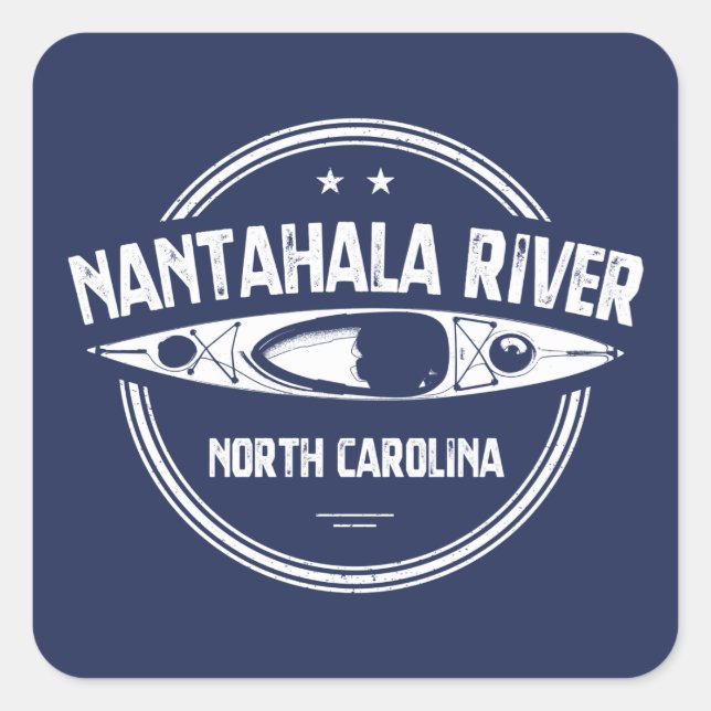 Nantahala River, North Carolina Square Sticker (Front)