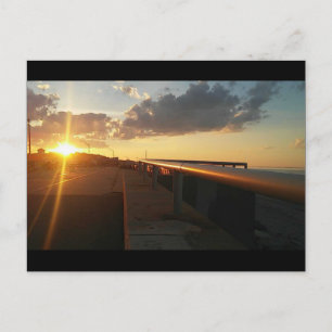 Nantasket beach sunset postcard