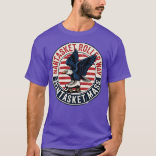 Nantasket Rollerway Vintage Retro Roller Skating R T-Shirt