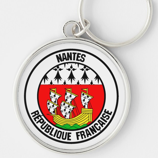 Nantes Round Emblem Key Ring (Front)