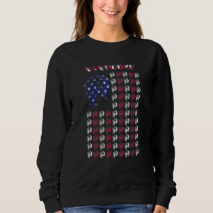 Nanticoke Native American Indian Chief Usa Flag 4t Sweatshirt