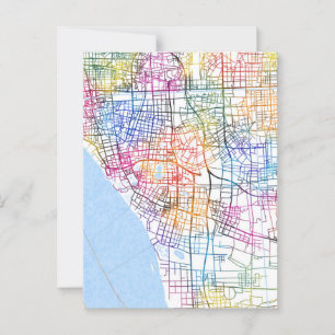 Nantong China City Map Postcard