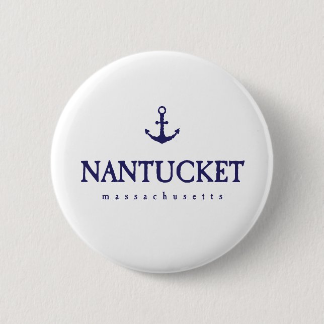 Nantucket 6 Cm Round Badge (Front)