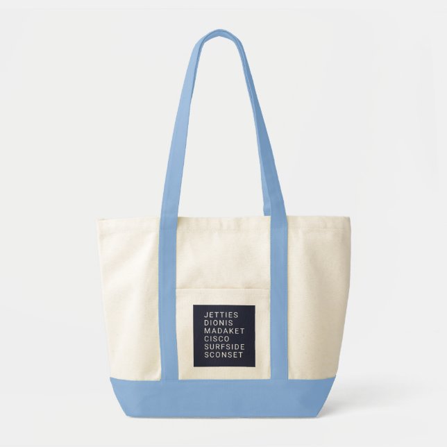 Nantucket Beaches Shopper Tote Bag (Front)