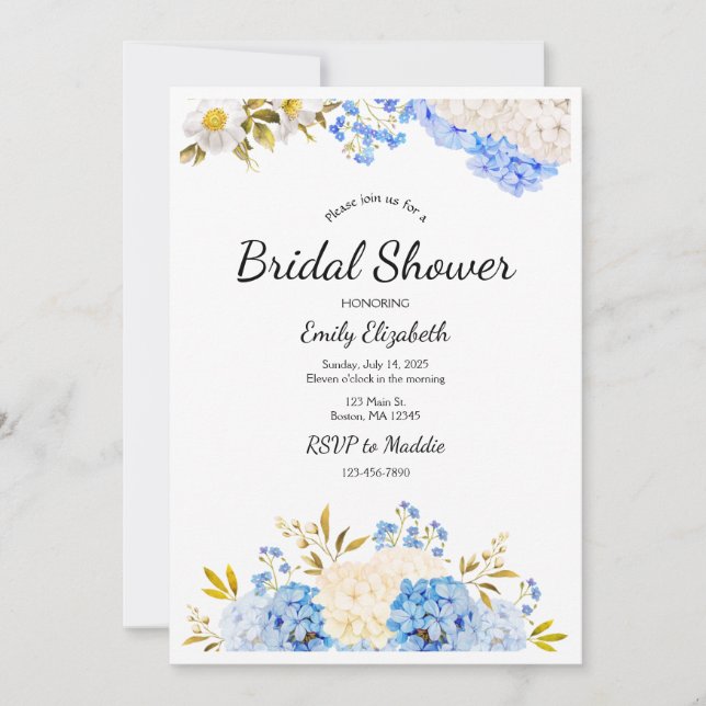 Nantucket Bridal Shower, Wedding Invites (Front)