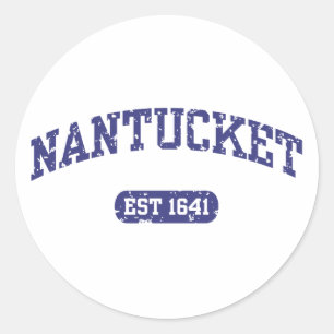 Nantucket Classic Round Sticker