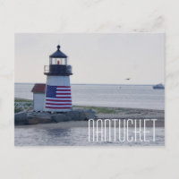 Nantucket Harbour Lighthouse Postcard