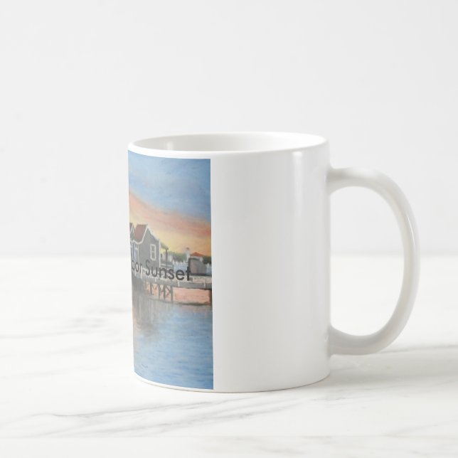 Nantucket Harbour Sunset Coffee Mug (Right)