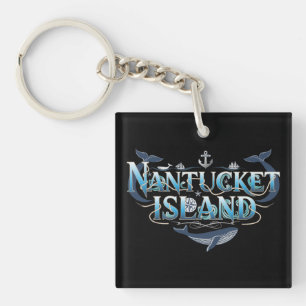 Nantucket Island Massachusetts Key Ring