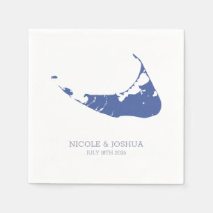 Nantucket Island Wedding Nantucket blue Napkin