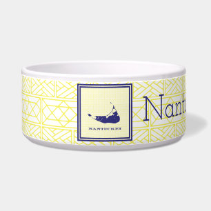 Nantucket Love Dog Bowl