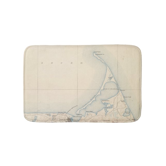 Nantucket, Massachusetts Bath Mat (Front)