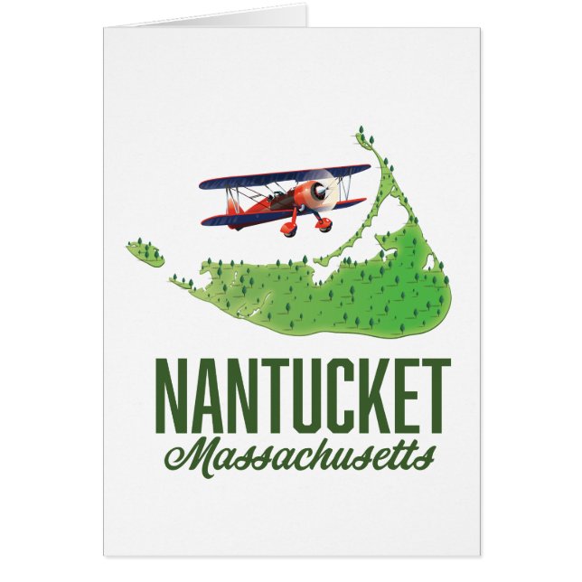 Nantucket Massachusetts Map (Front)