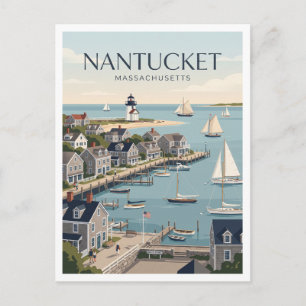 Nantucket Massachusetts Postcard
