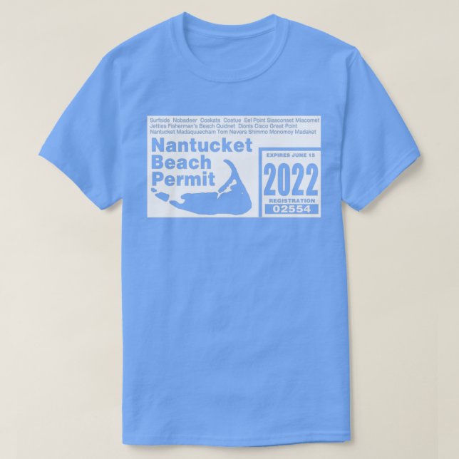 Nantucket off road permit 2022  (2)  T-Shirt (Design Front)