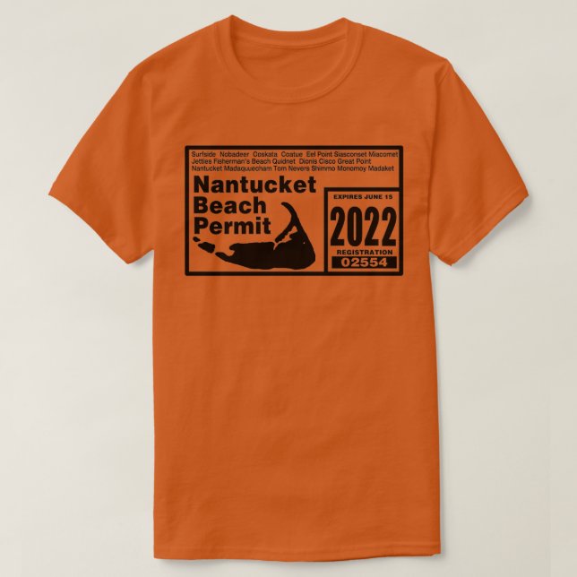 nantucket off road permit 2022  T-Shirt (Design Front)
