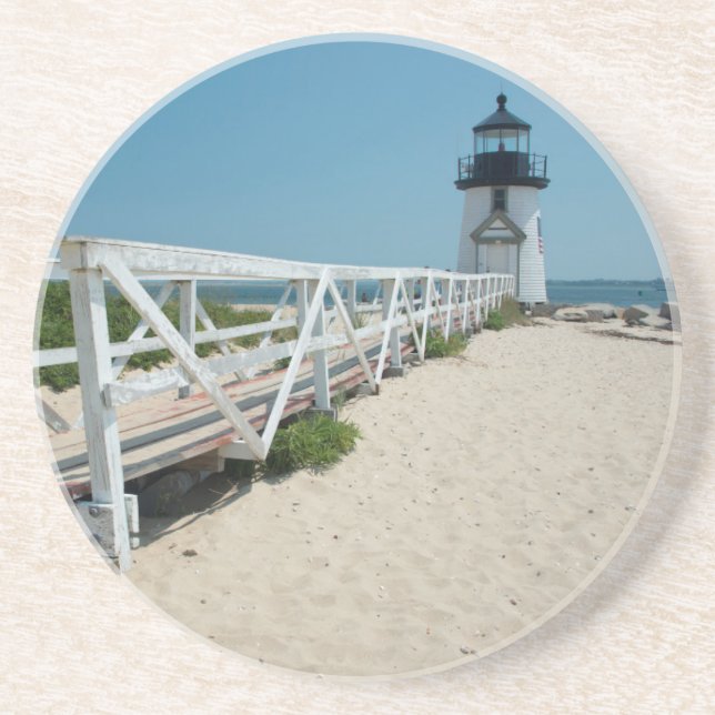 Nantucket. Old Wooden Lighthouse Coaster (Front)