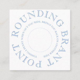 Nantucket Penny Toss Square Business Card