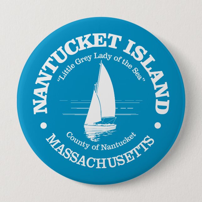 Nantucket (sailboat) 10 cm round badge (Front)