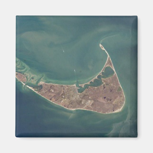Nantucket Satellite Photograph Magnet (Front)
