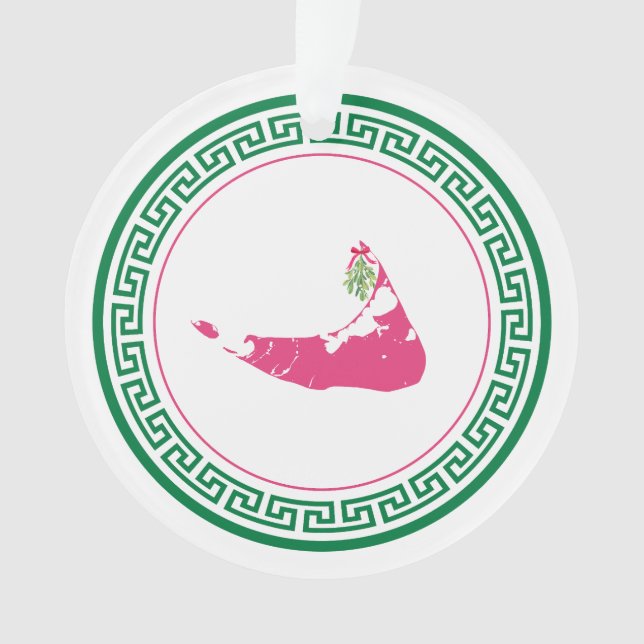 Nantucket Stroll 2025 Acrylic Christmas Ornament (Front)