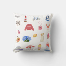 Nantucket Summer Adventure Pillow
