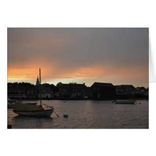 Nantucket Sunset Card