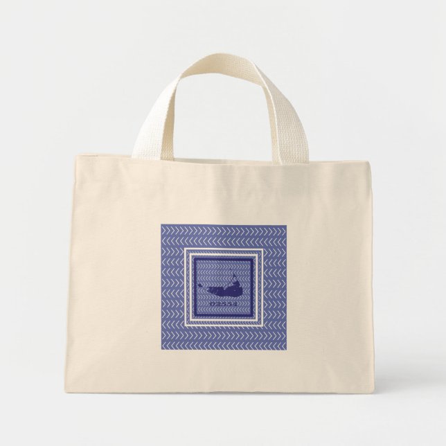 Nantucket This Way That Way Zip Code Tote Bag (Front)