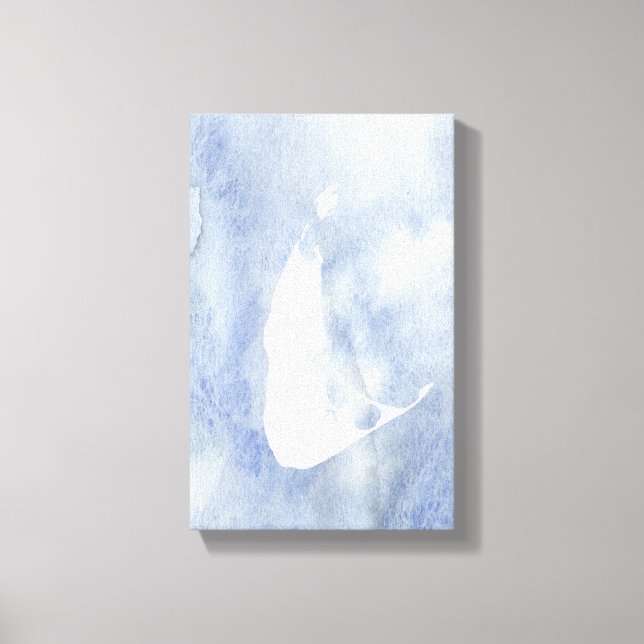 Nantucket Watercolor Canvas Print (Front)