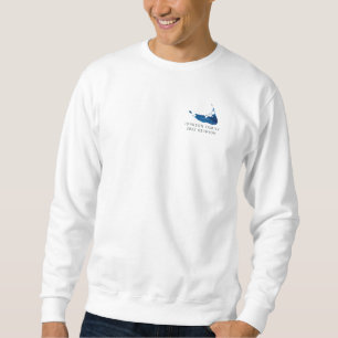 Nantucket Watercolor Map Family Reunion Sweatshirt