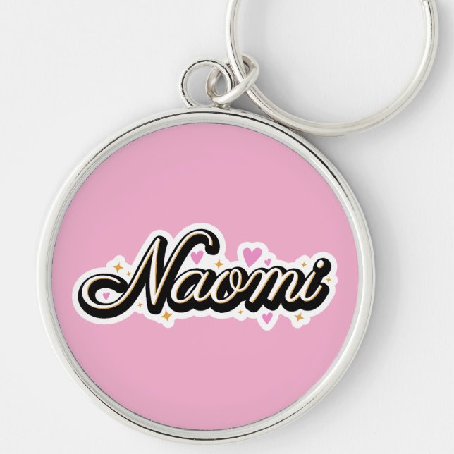 Naomi name cute design key ring (Front)