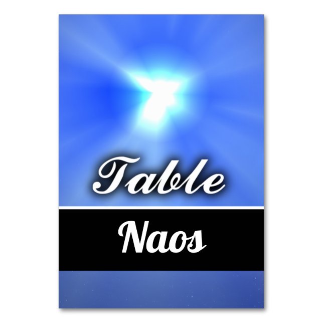 Naos Table Number (Front)