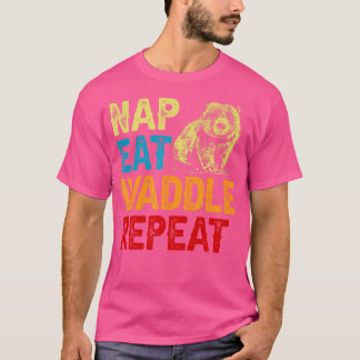 Nap Eat Waddle Wombat Owner Australian Animals T-Shirt