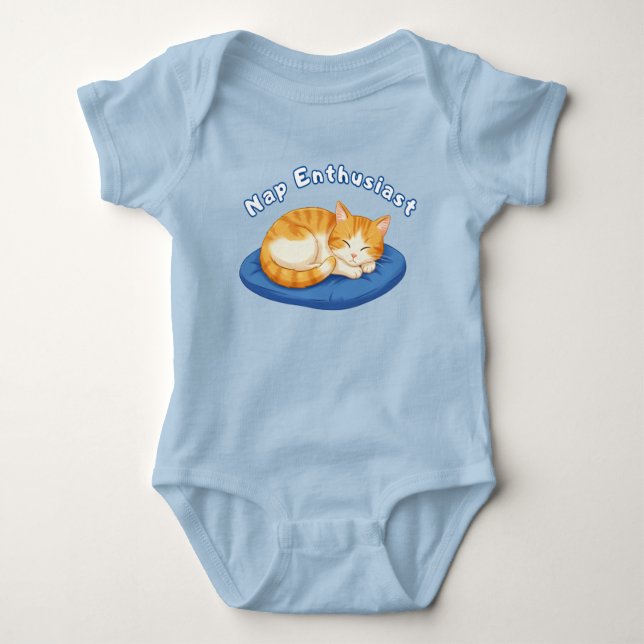 Nap Enthusiasts Baby Bodysuit (Front)