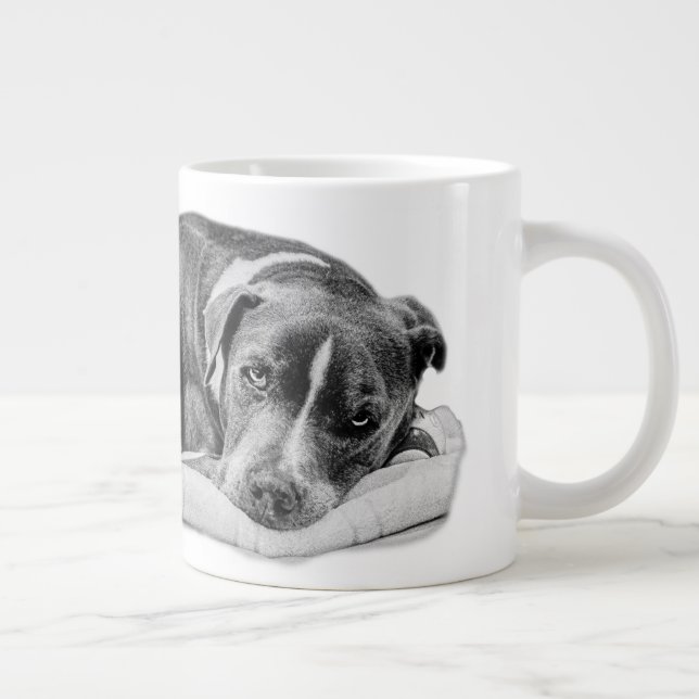 Nap Guardian with the Favourite Toy Large Coffee Mug (Right)