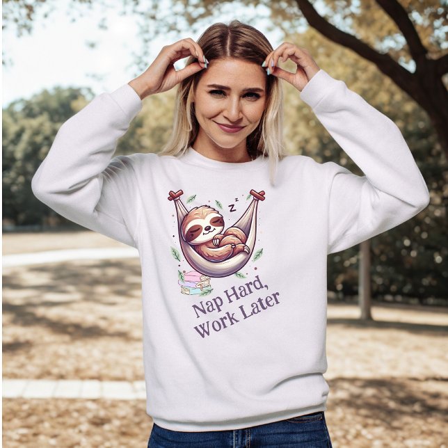 Nap Hard Sloth Sweatshirt (Creator Uploaded)